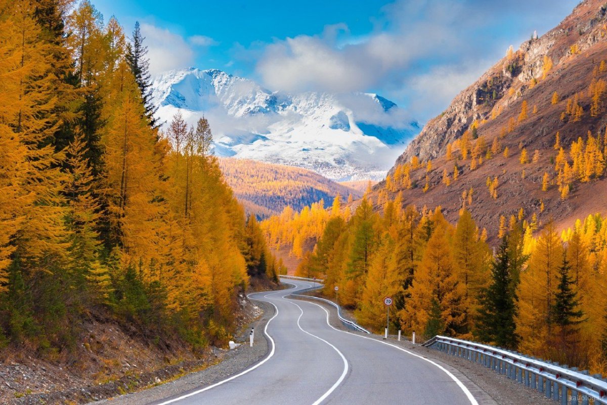 Чуйский тракт осенью