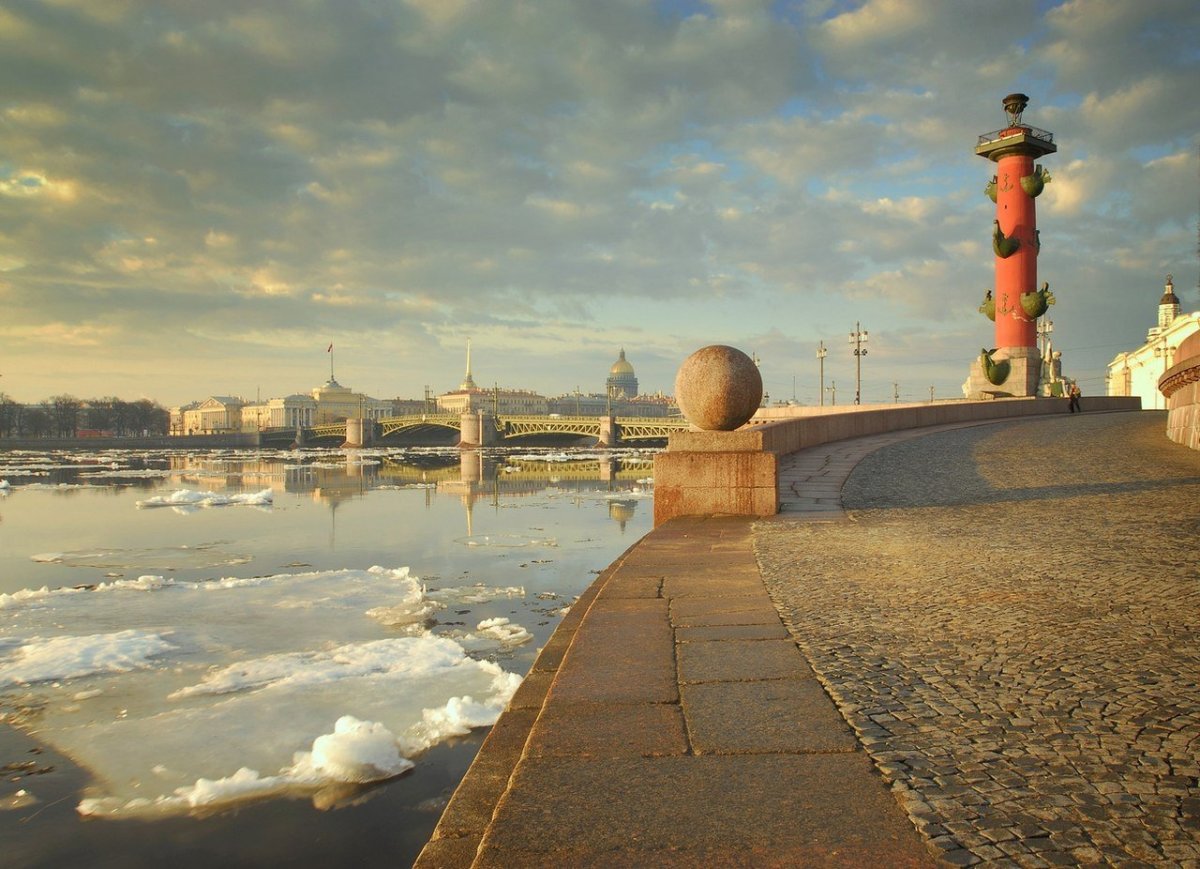 Ледоход на Неве Питер