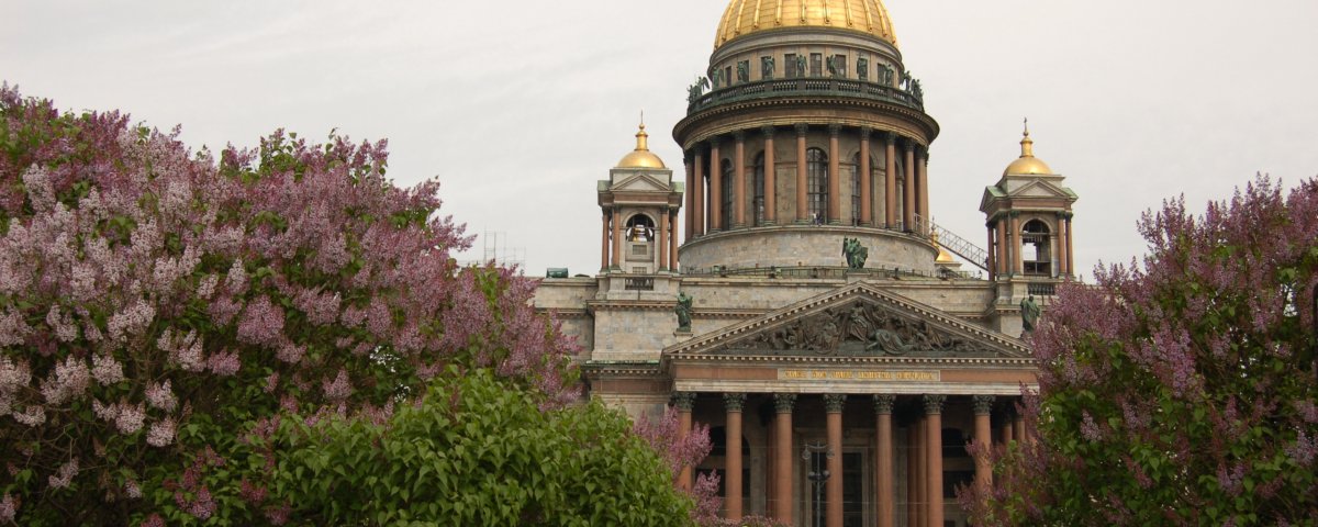 Исаакиевский собор сирень