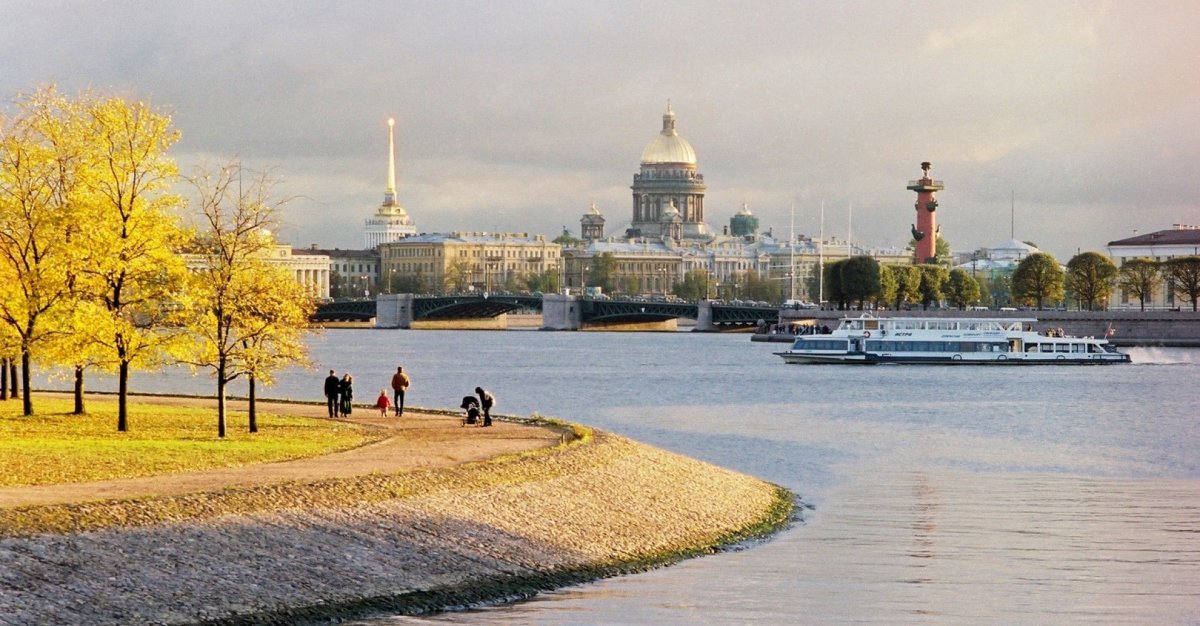 Санкт-Петербург Нева осень