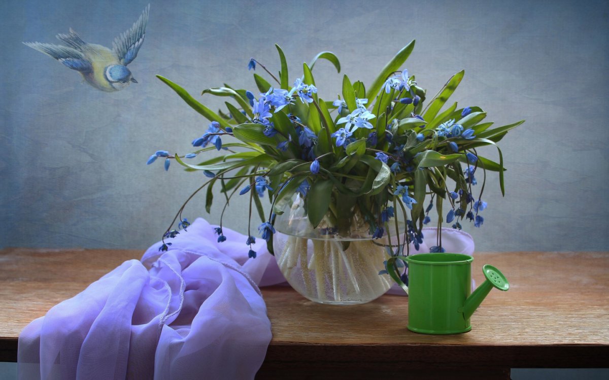 Пролески букет