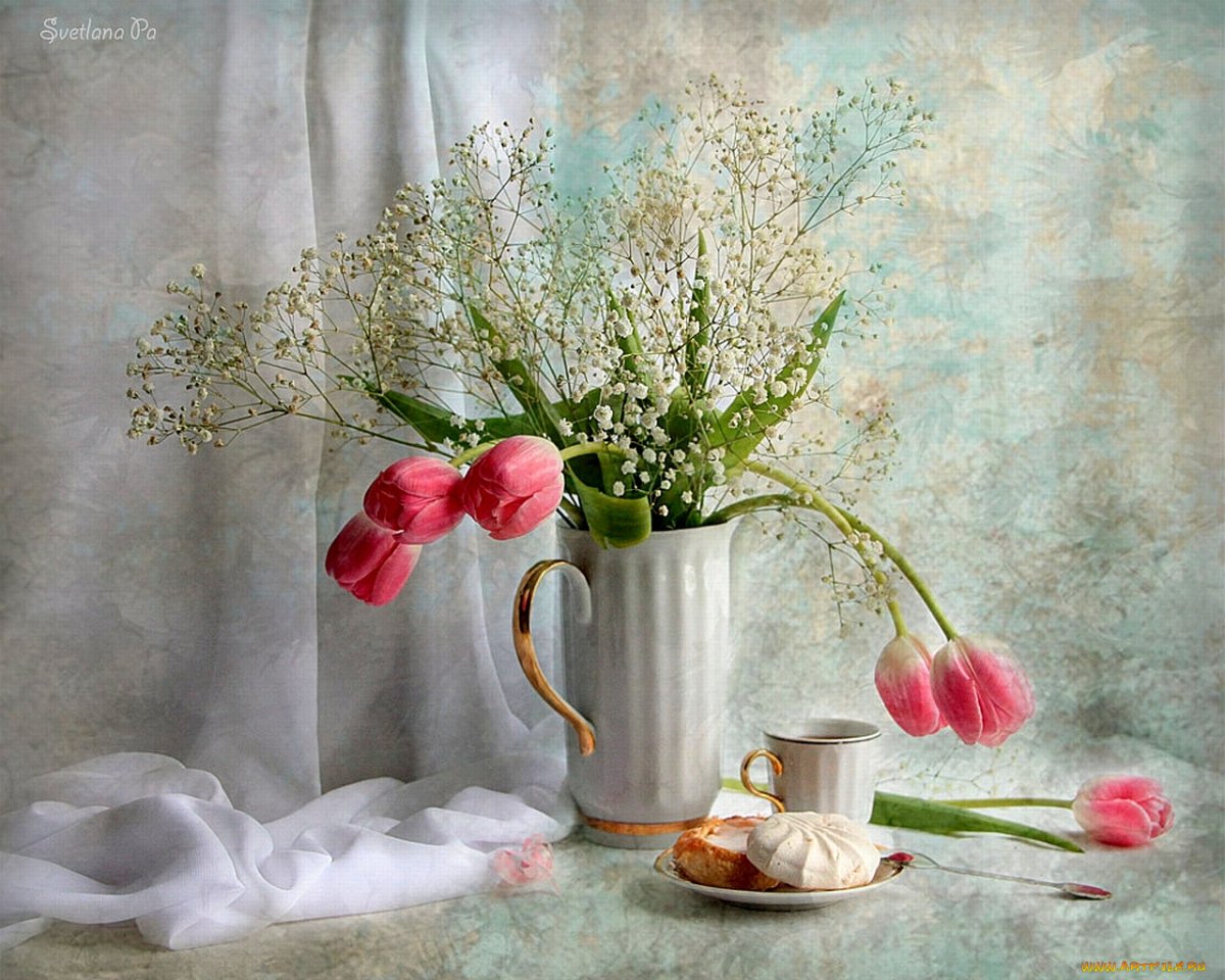 Натюрморт в пастельных тонах