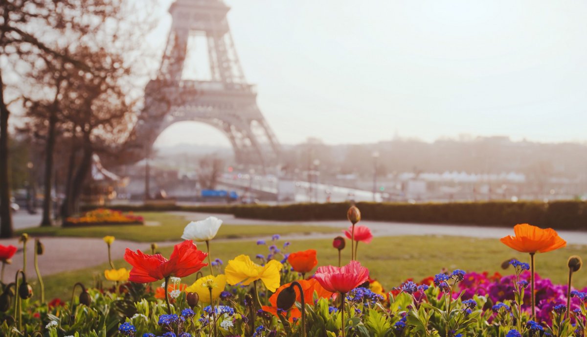 Весна в Париже фоны на рабочий стол