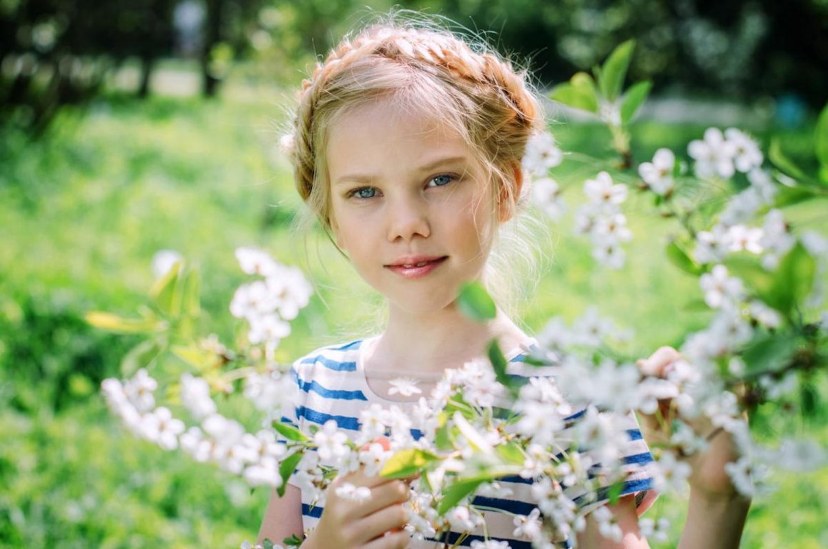 Весенняя фотосессия для детей