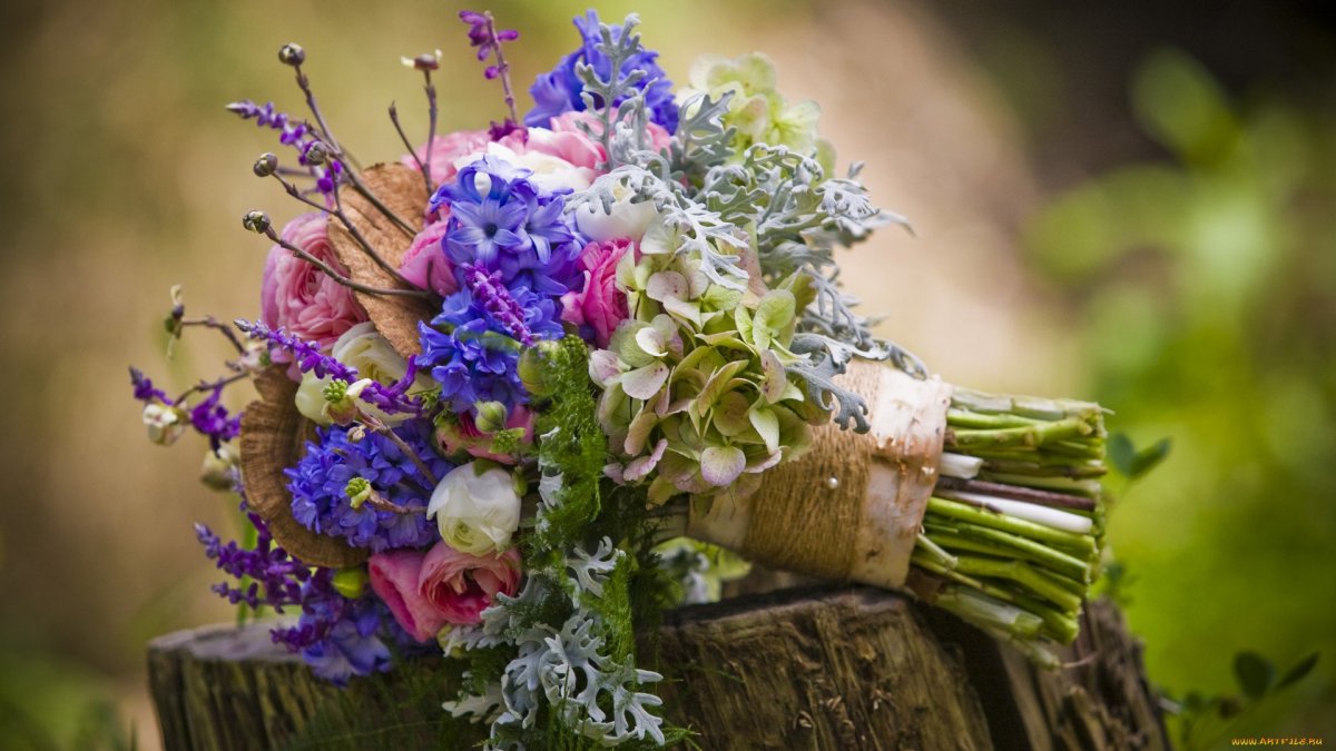 Букет на природе