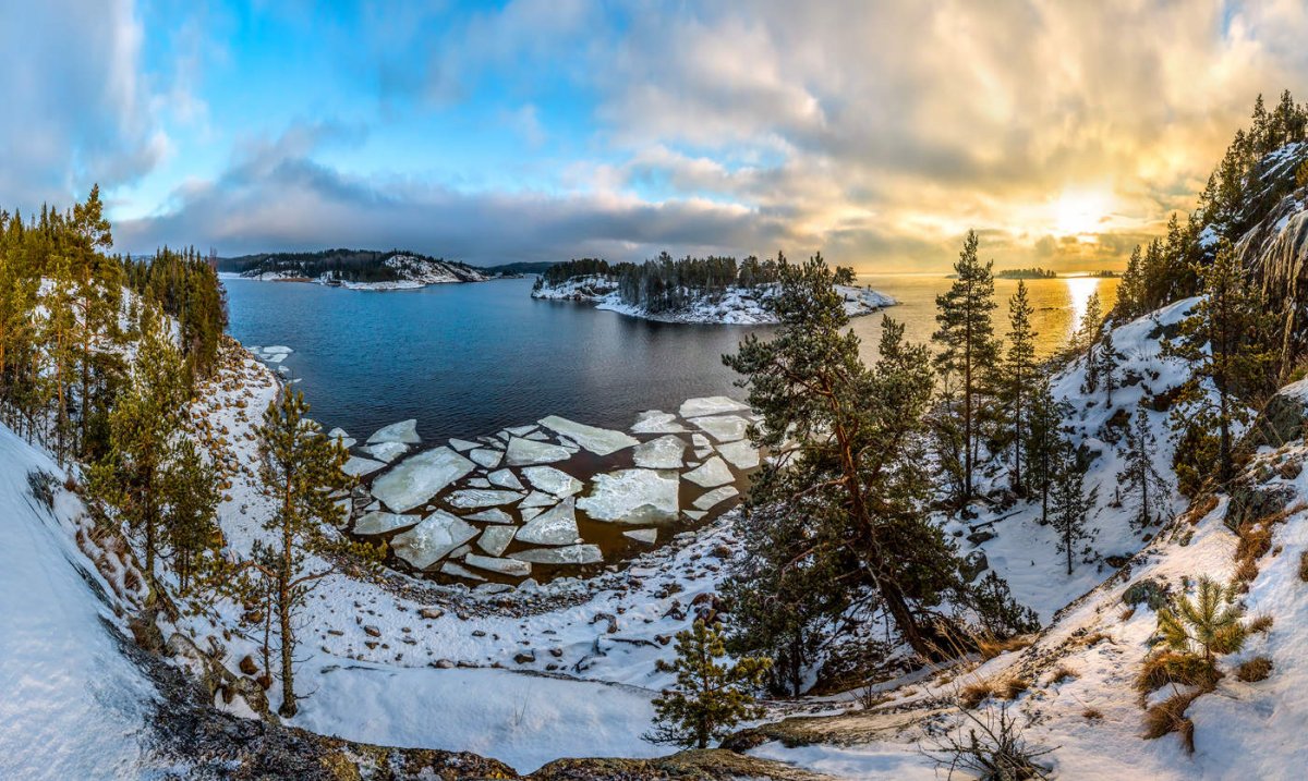 Карелия Ладожские шхеры зимой