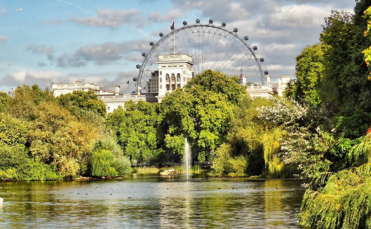 Парк сент Джеймс в Лондоне арка Адмиралтейства