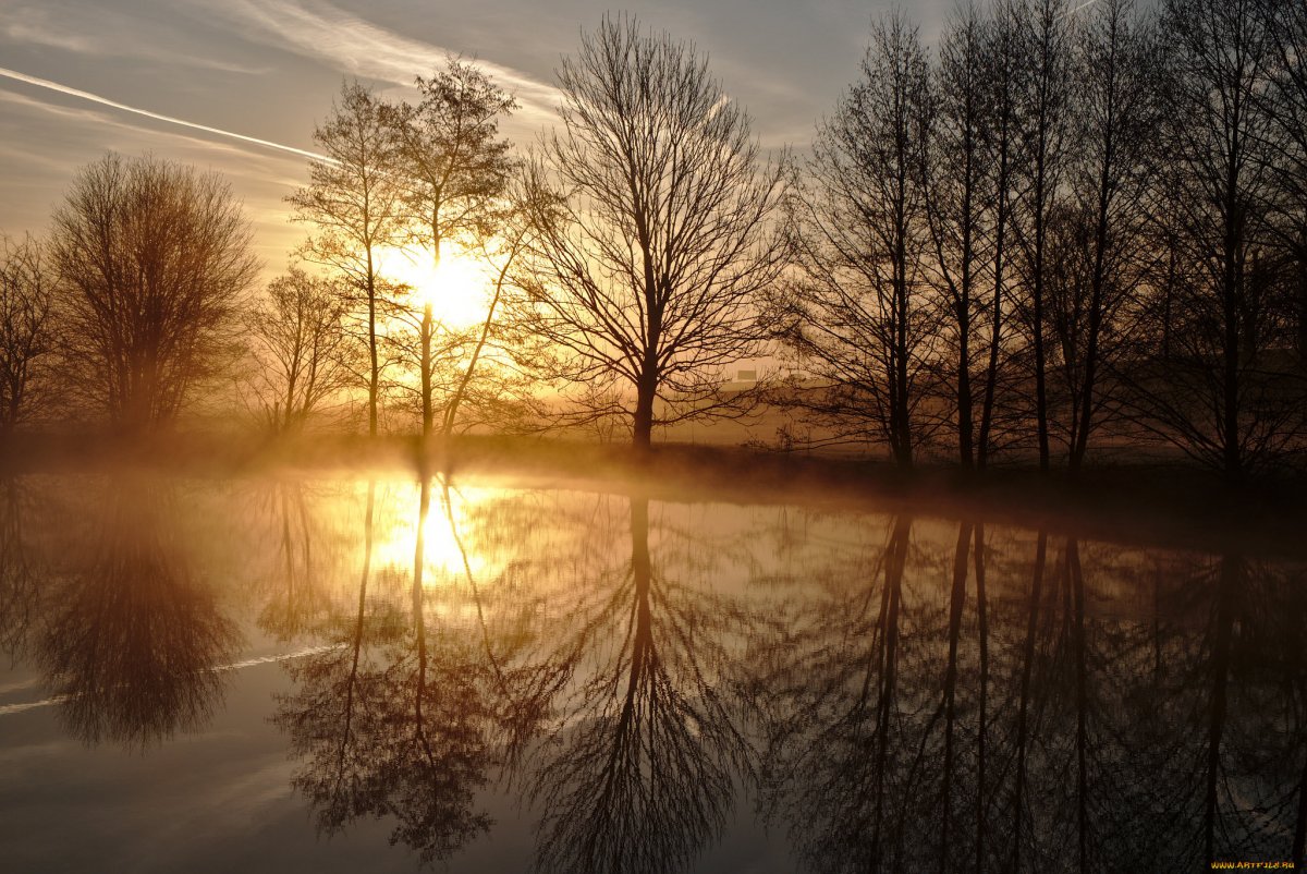 Рассвет ранней весной