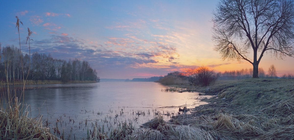 Рассвет ранней весной