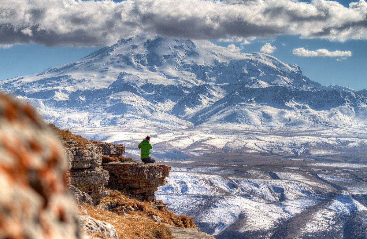 Эльбрус гора осенью