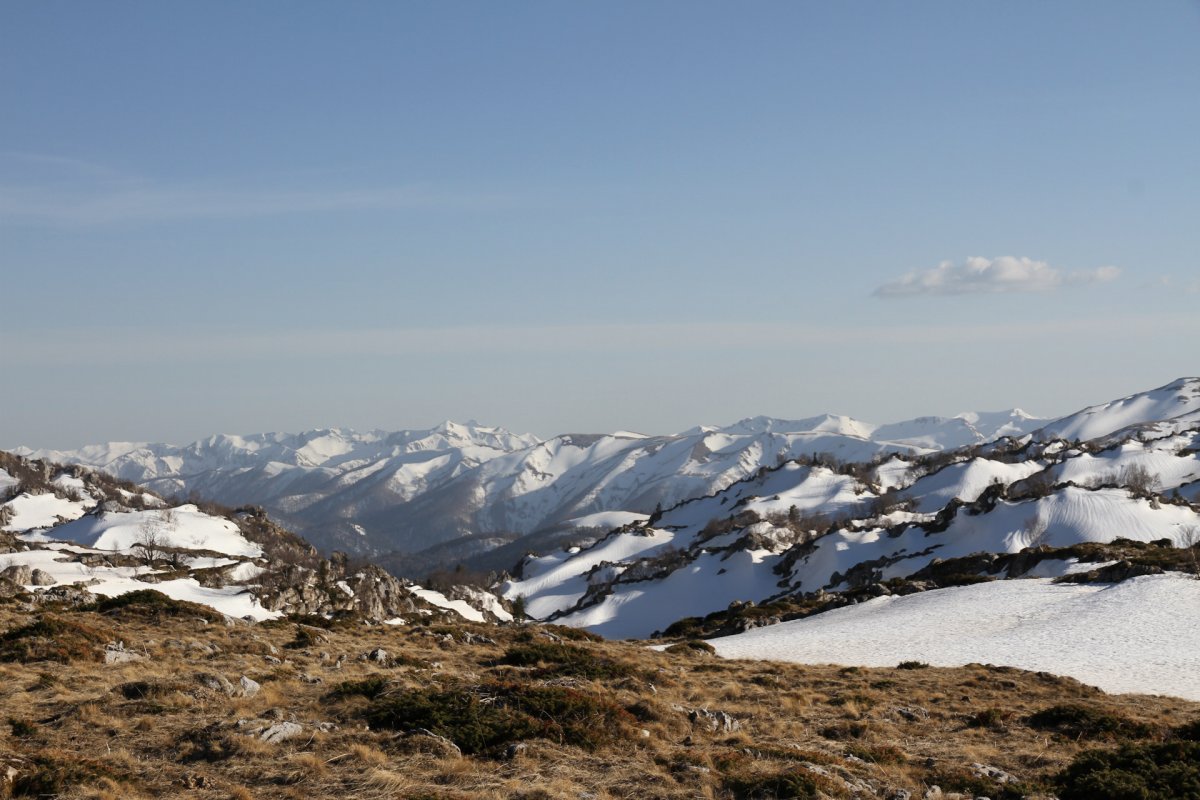 Горы Адыгеи вечером