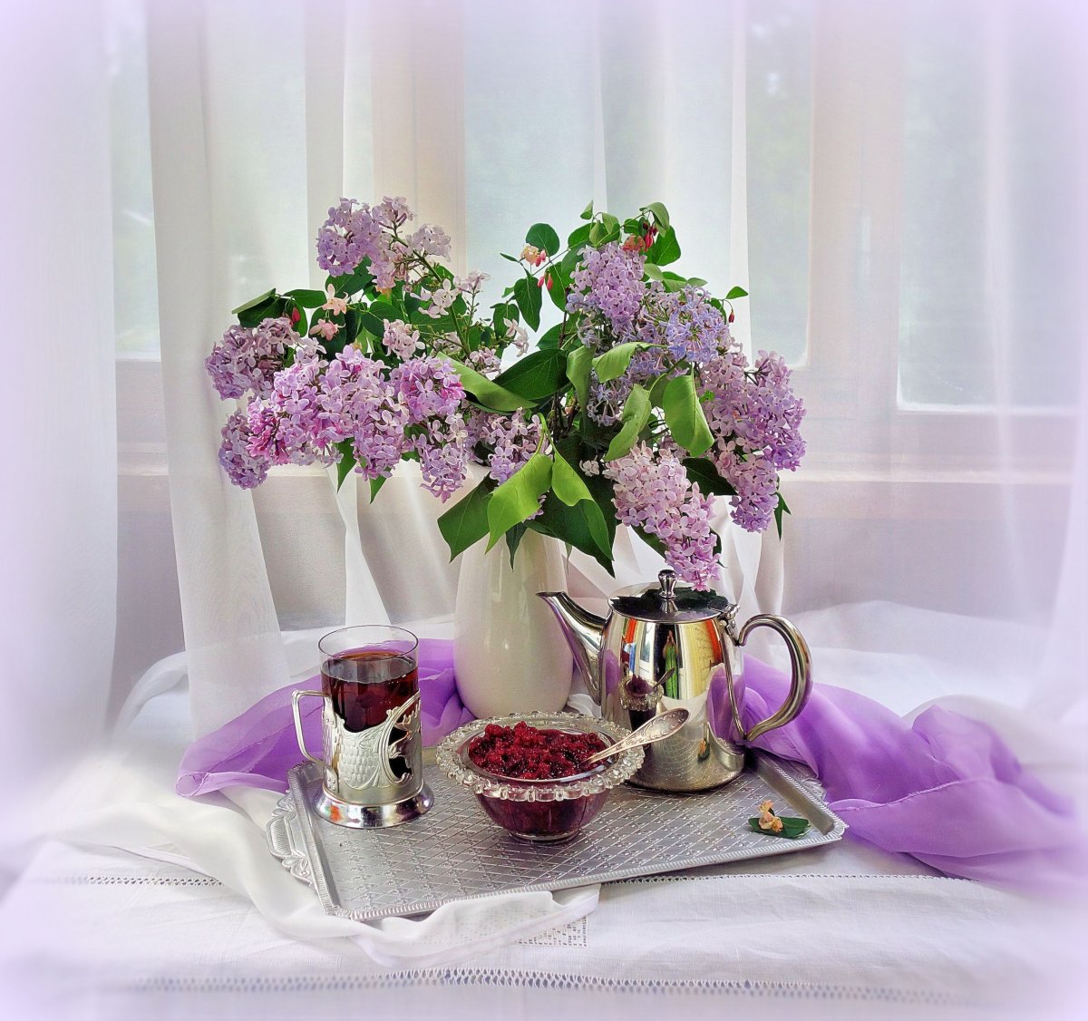 Доброе утро в сиреневом цвете