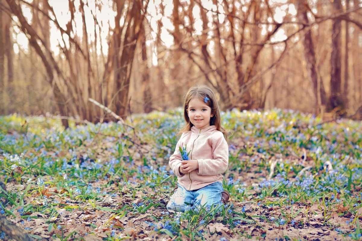 Фотосессия в лесу весной