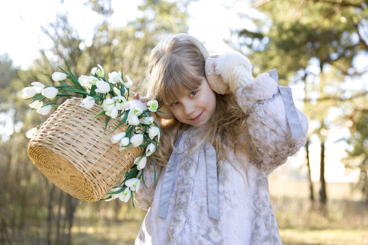 Фотосет с подснежниками