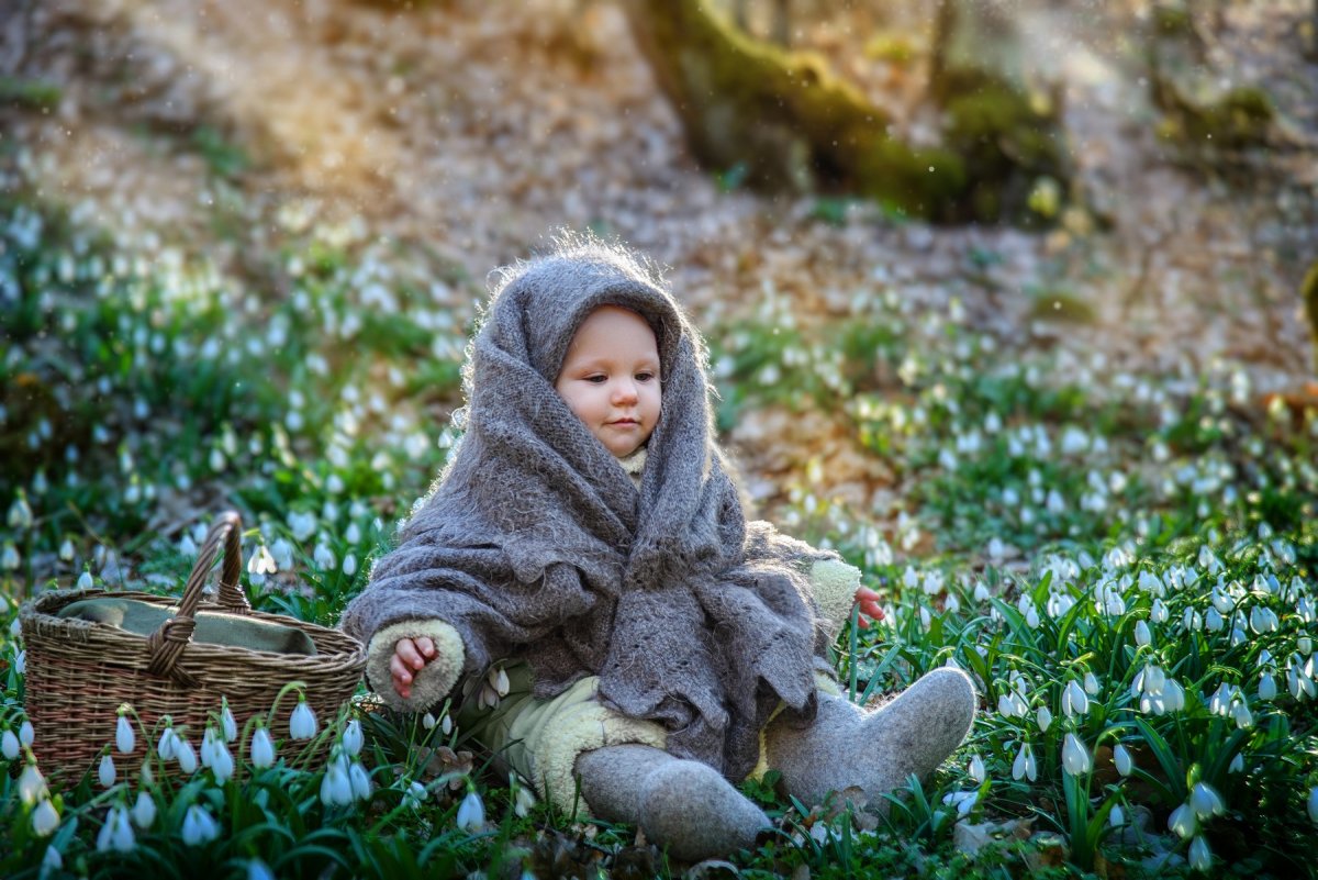 Фотосессия с подснежниками