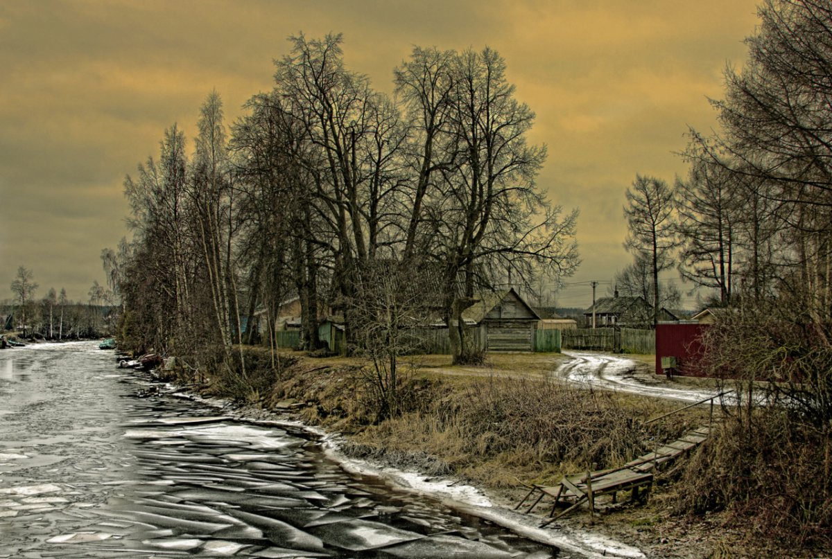 Ранняя Весна в деревне