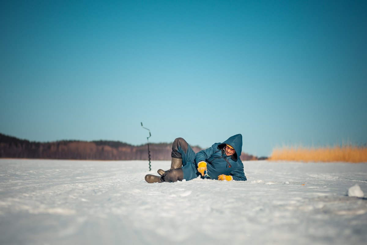 Окунь зимой