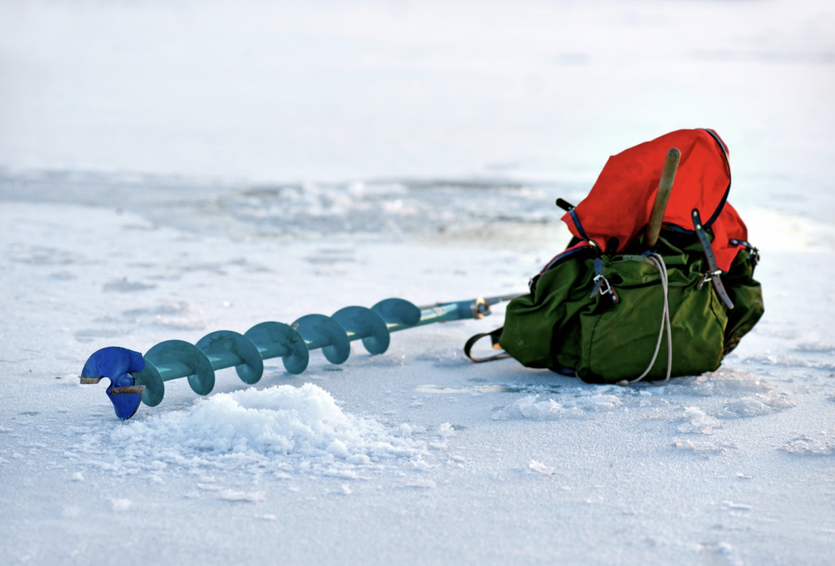 Зимняя рыбалка природа