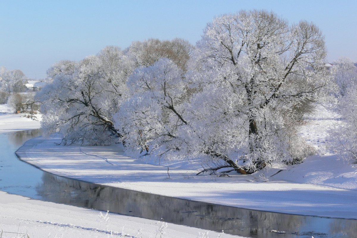 Иней в природе