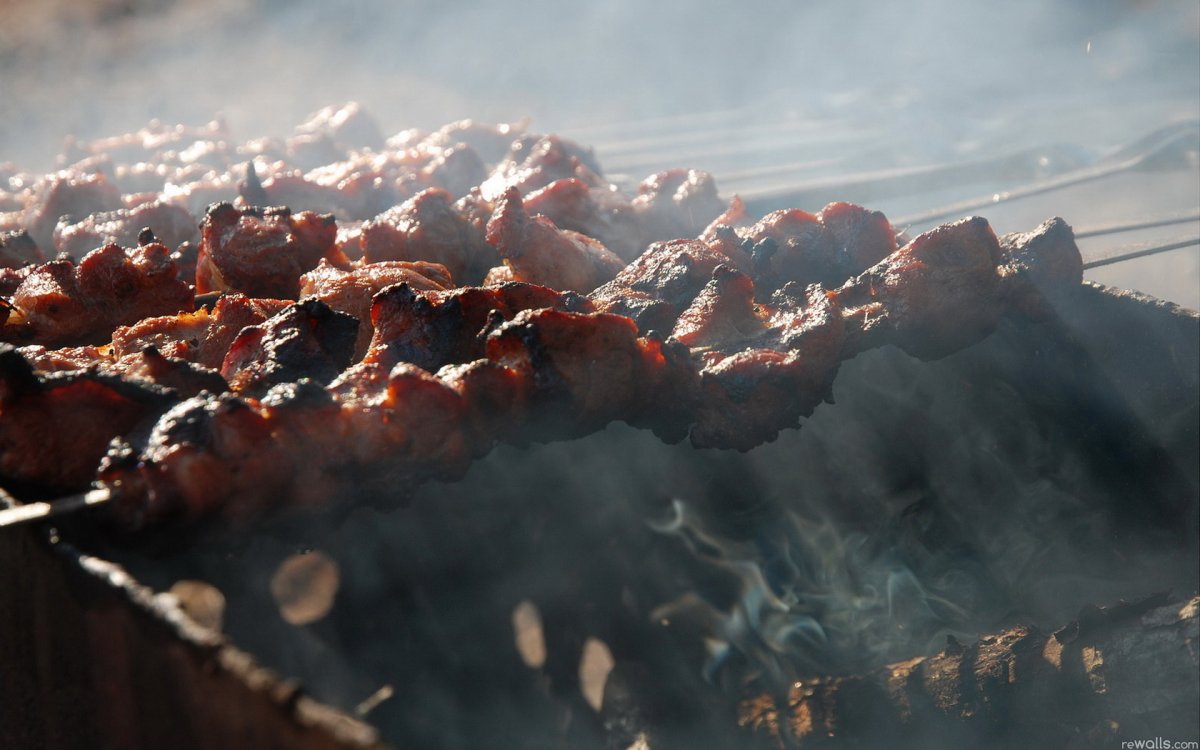 Шашлык зимой