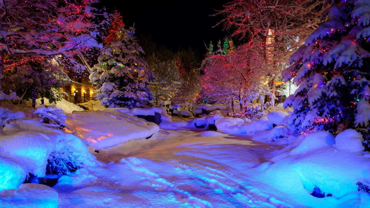 Новый год красивая природа