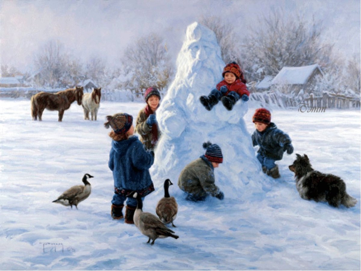 Роберт Дункан зимние картины