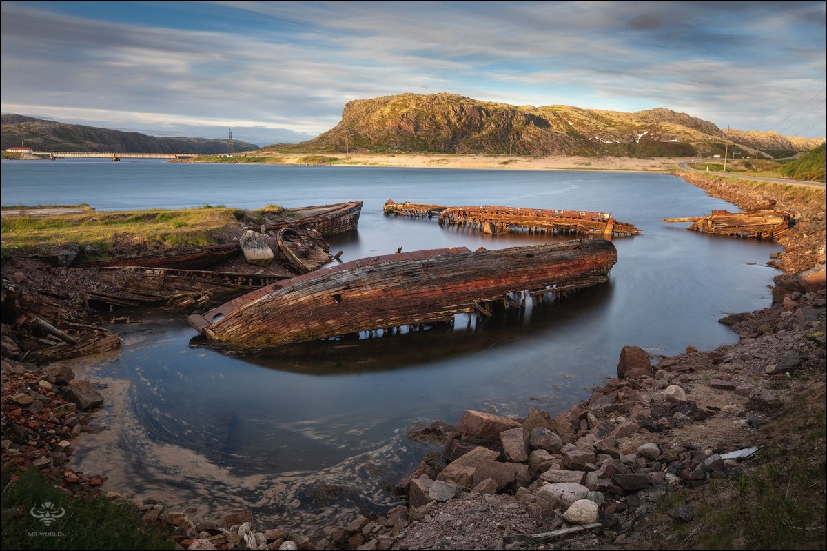 Кольский полуостров поселок Териберка