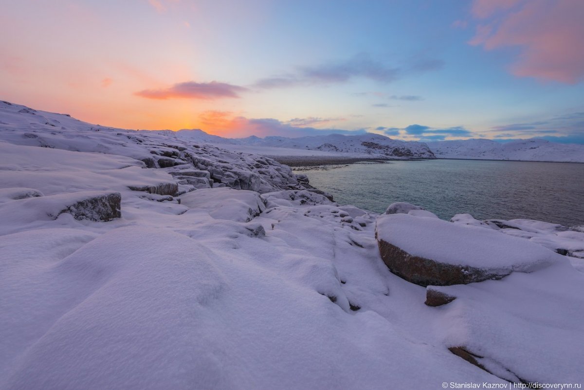 Тундра Териберка зима