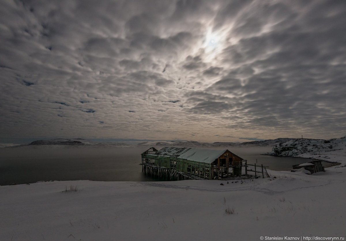 Поселок Териберка зимой