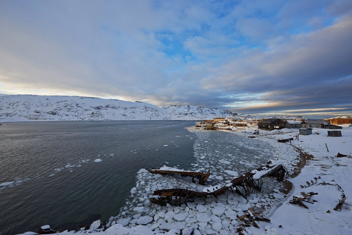 Мурманск Териберка зима