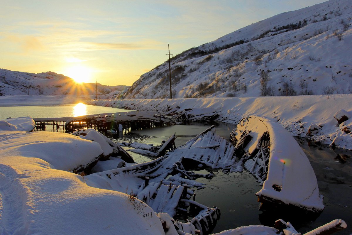 Туризм зима Кольский полуостров