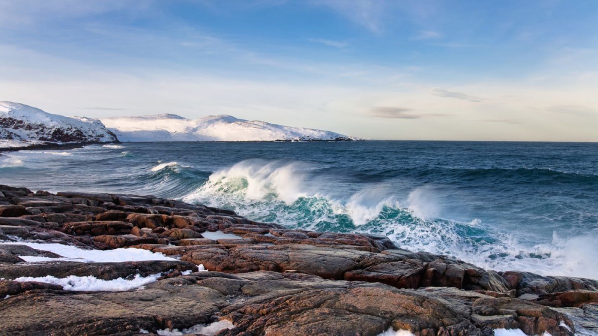 Кольский полуостров Териберка зимой