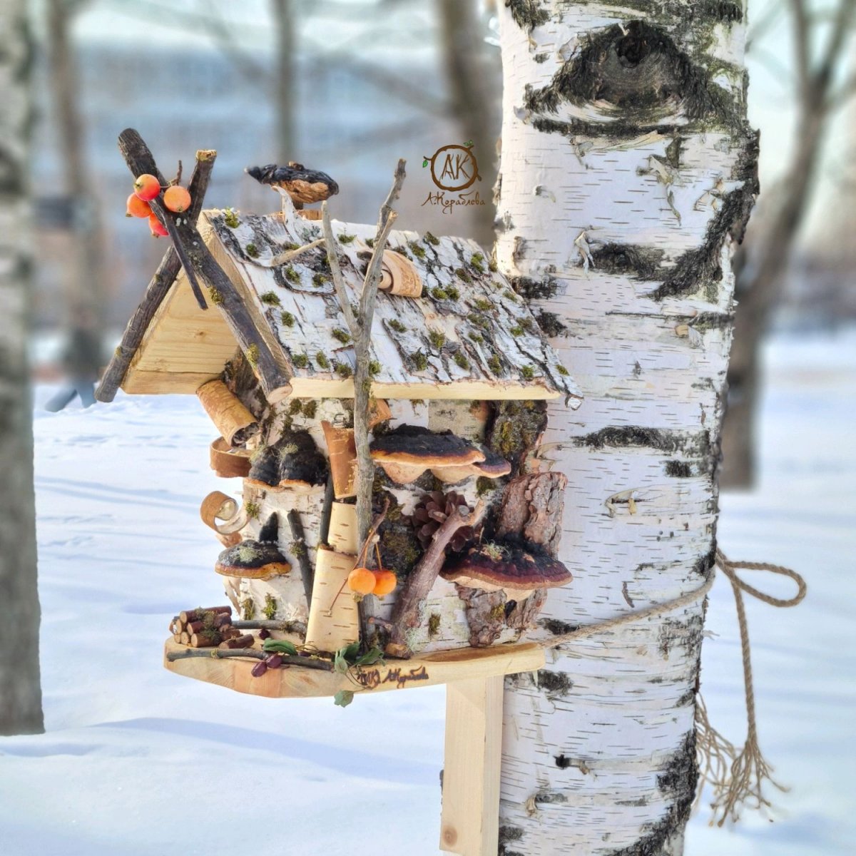 Скворечник зимой