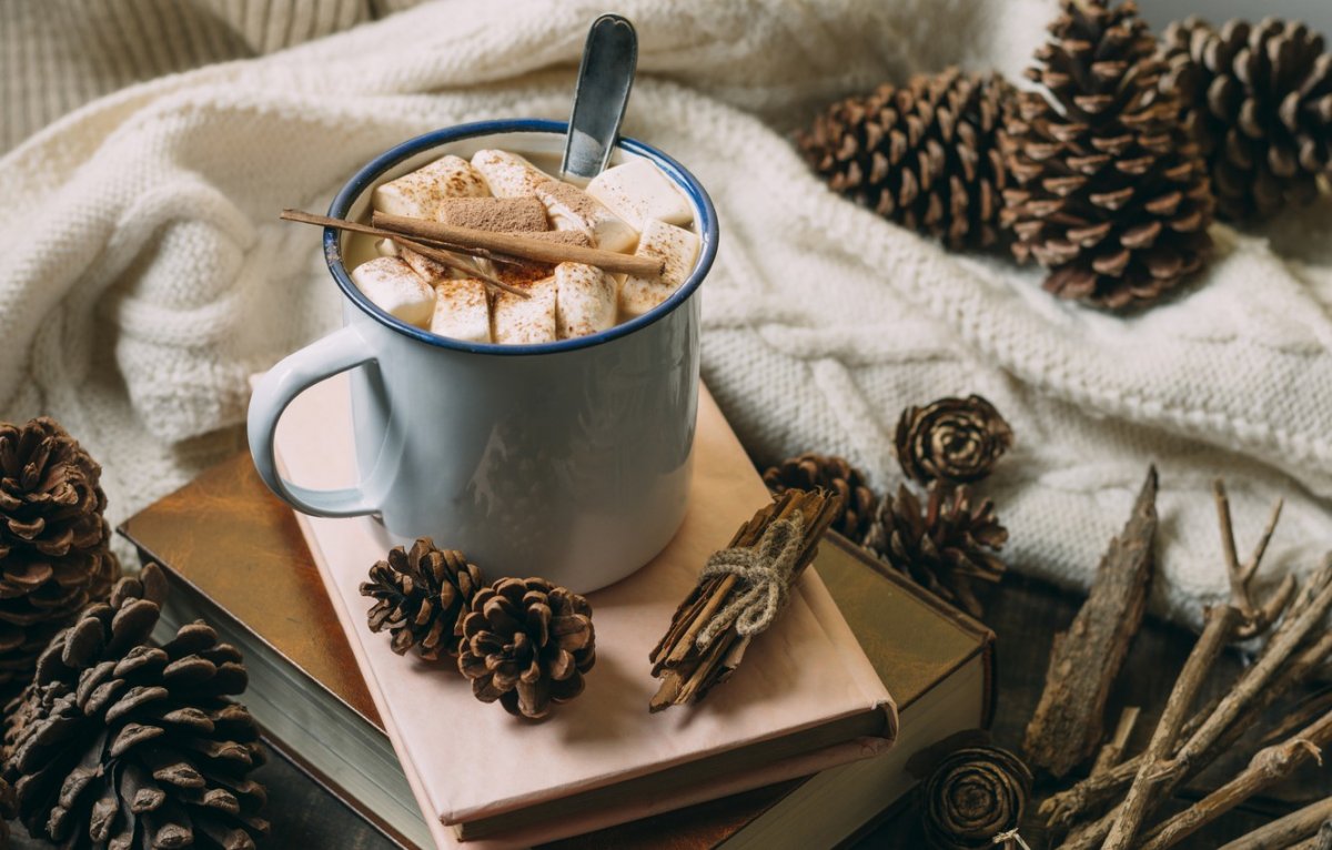 Кофе с корицей уют