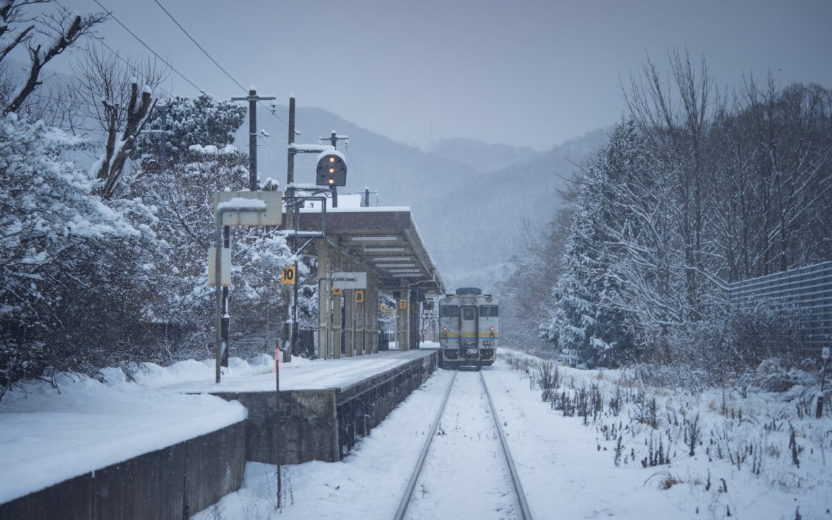 ЖД станции в Японии