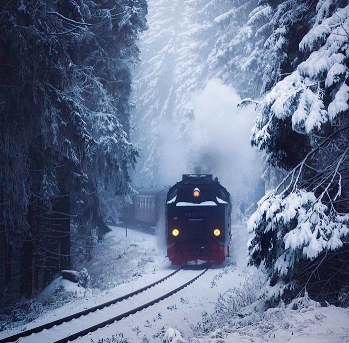 Поезд зимой
