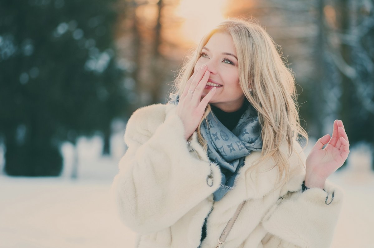 Красивые женщины зимой