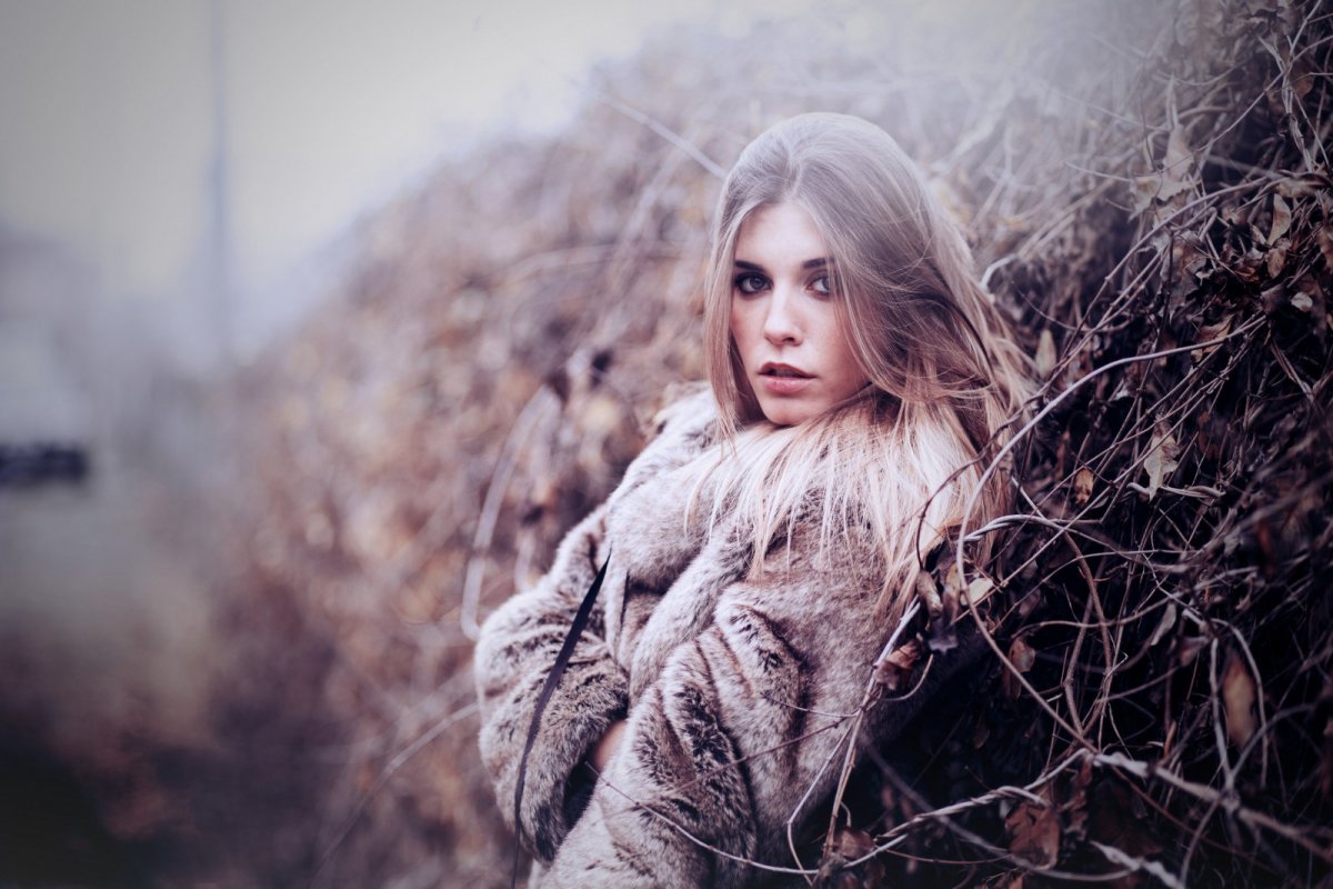 Девушки фотомодели зимой