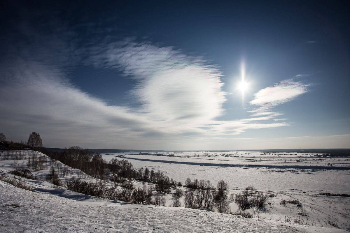 Гало Солнечный столб