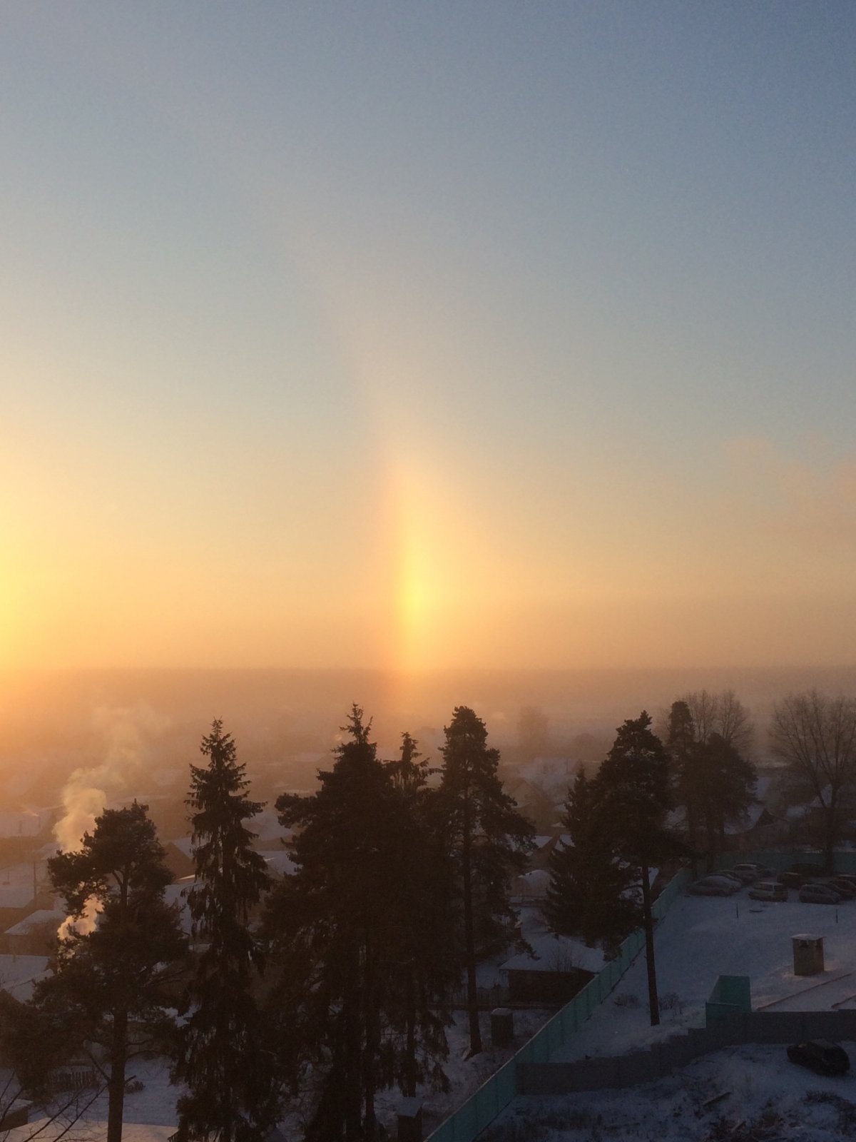 Радуга зимой