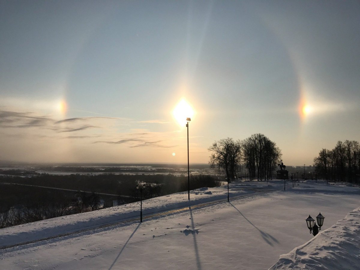 Зимняя Радуга гало