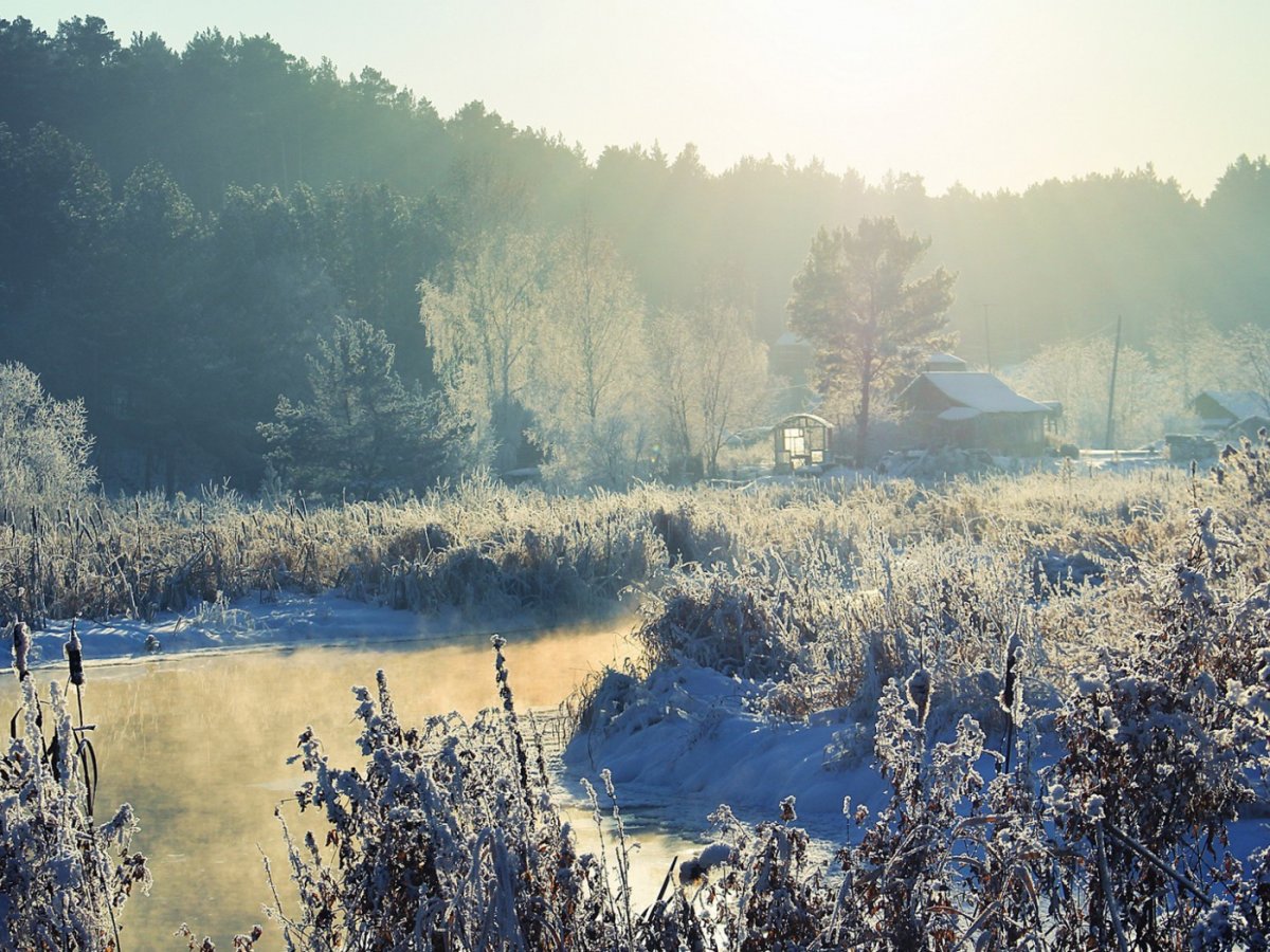 Зимняя деревня