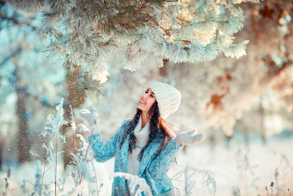 Зимняя фотосессия на природе