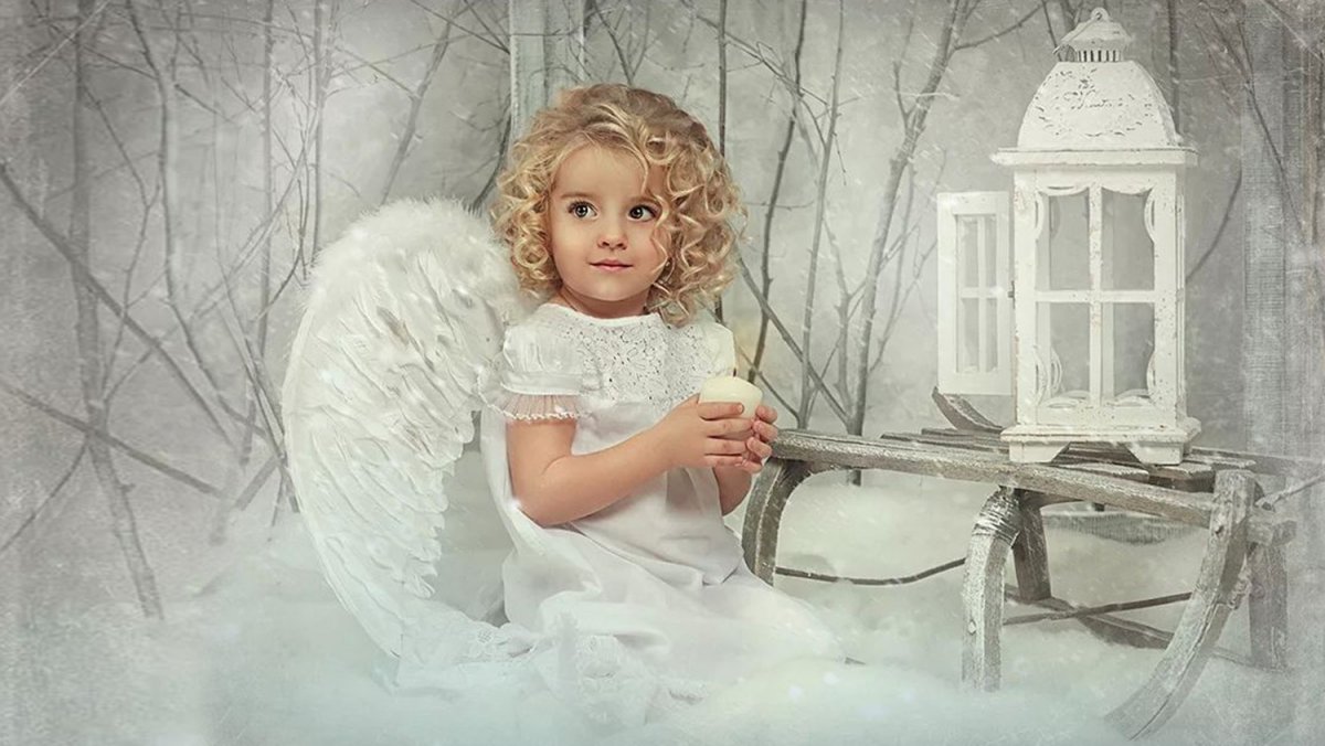 Рождественский ангел фотосессия