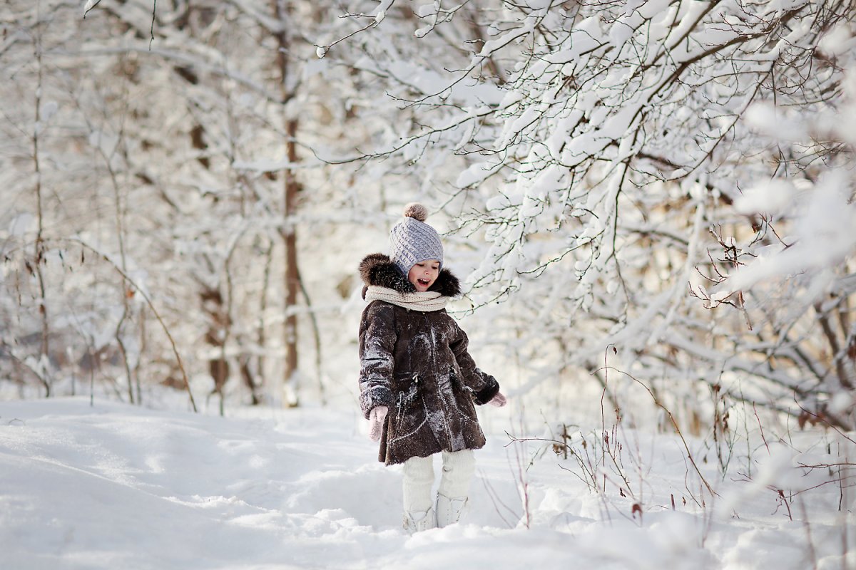 Зимняя фотосессия в лесу