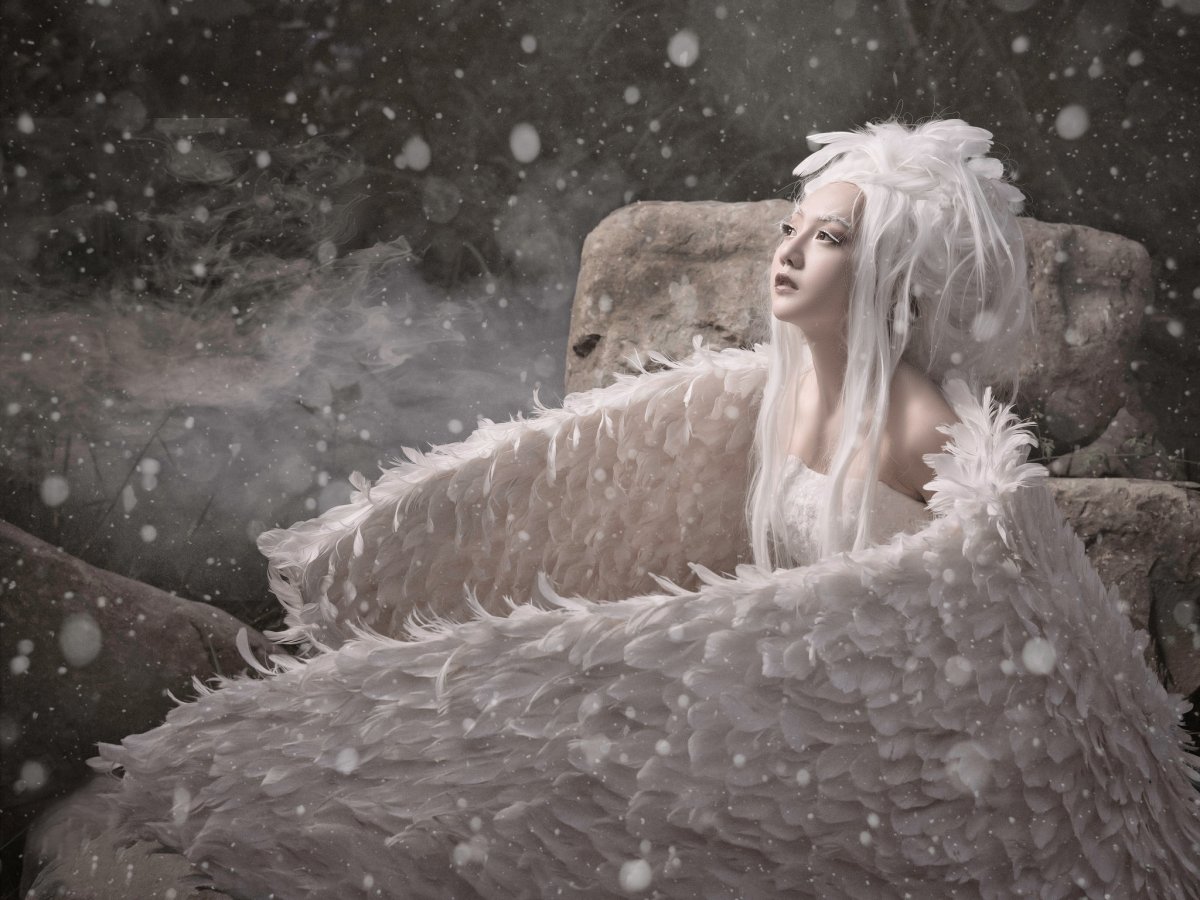 Снежный ангел девушка