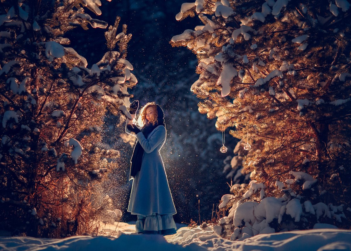 Сказочная зимняя фотосессия