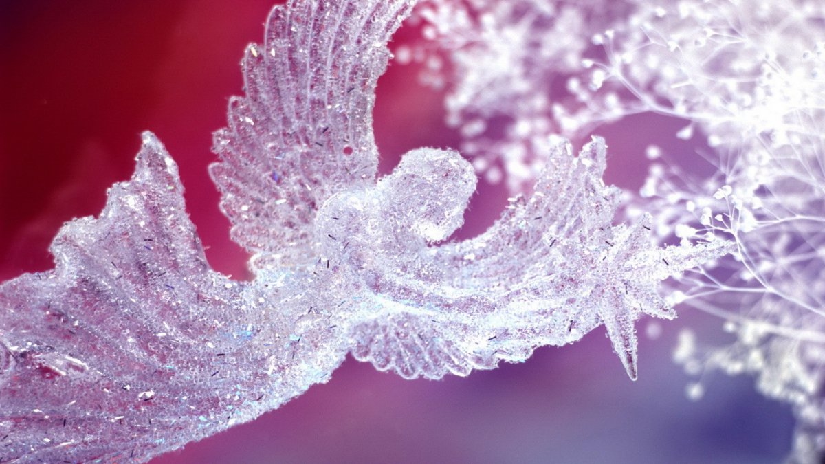 Снежинки обои