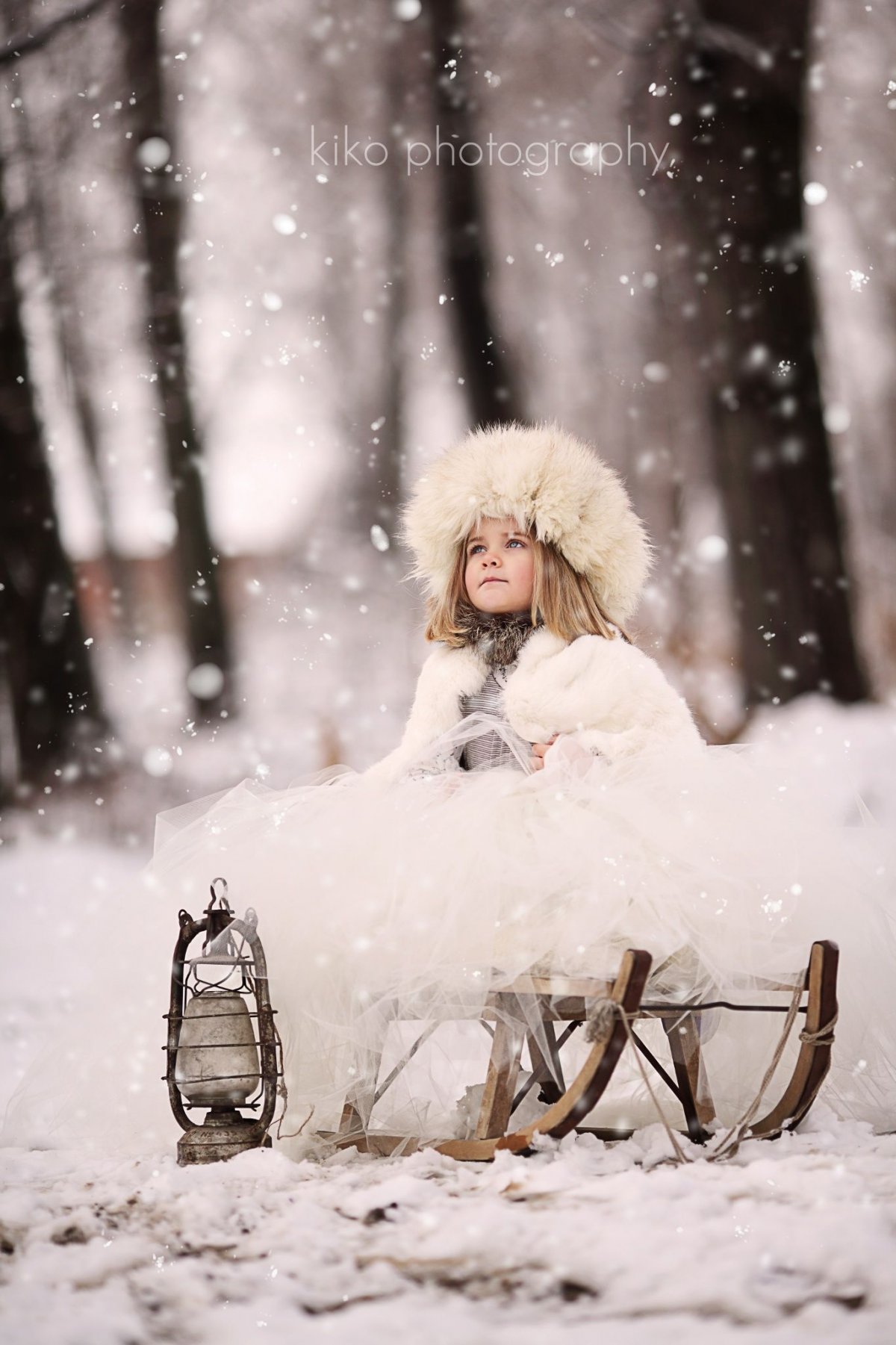 Зимняя съемка детей на улице