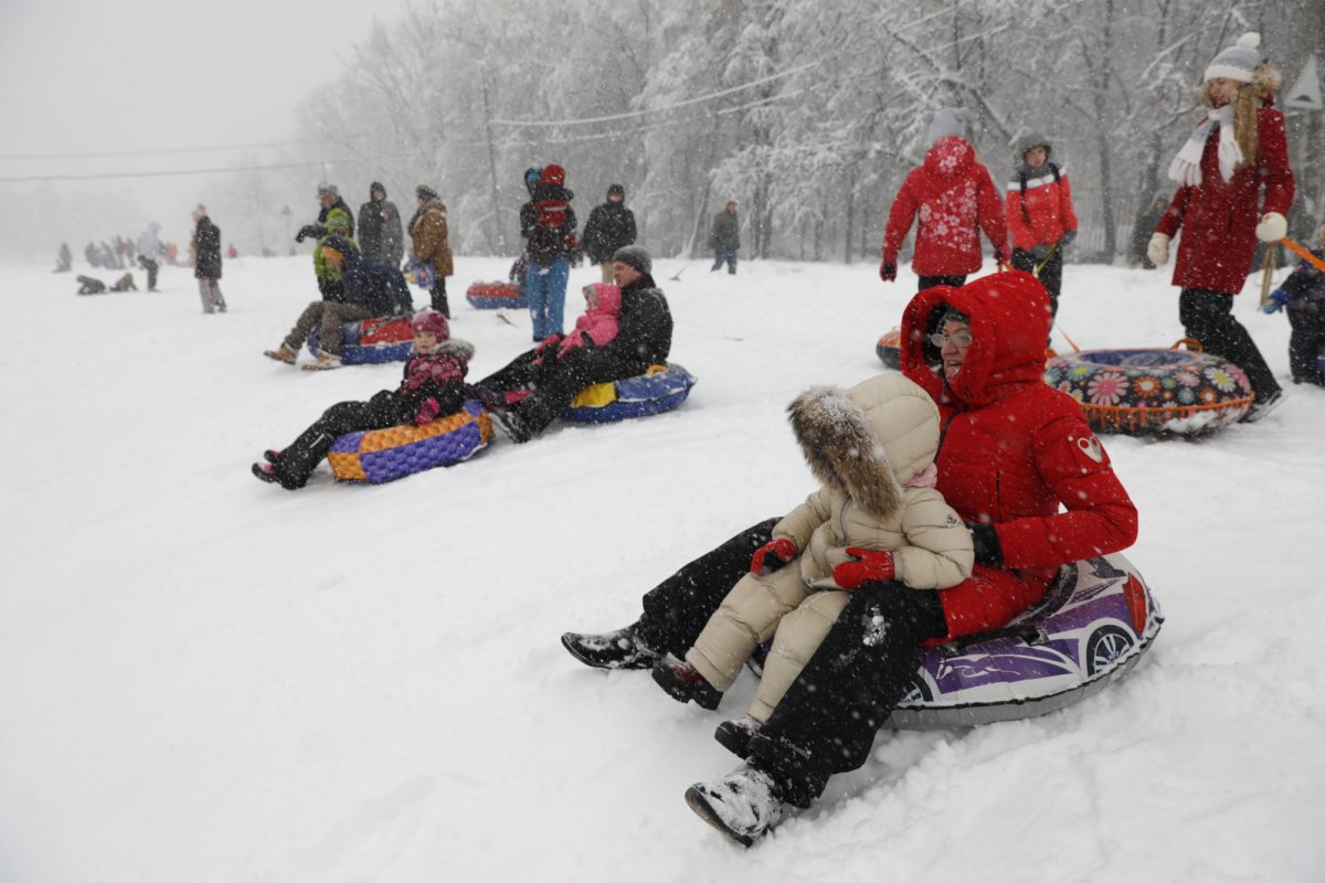 Корежки катание с горок